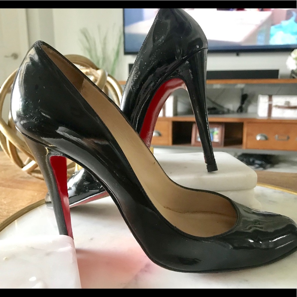 Christian Louboutin Fifille Black Patent Leather
